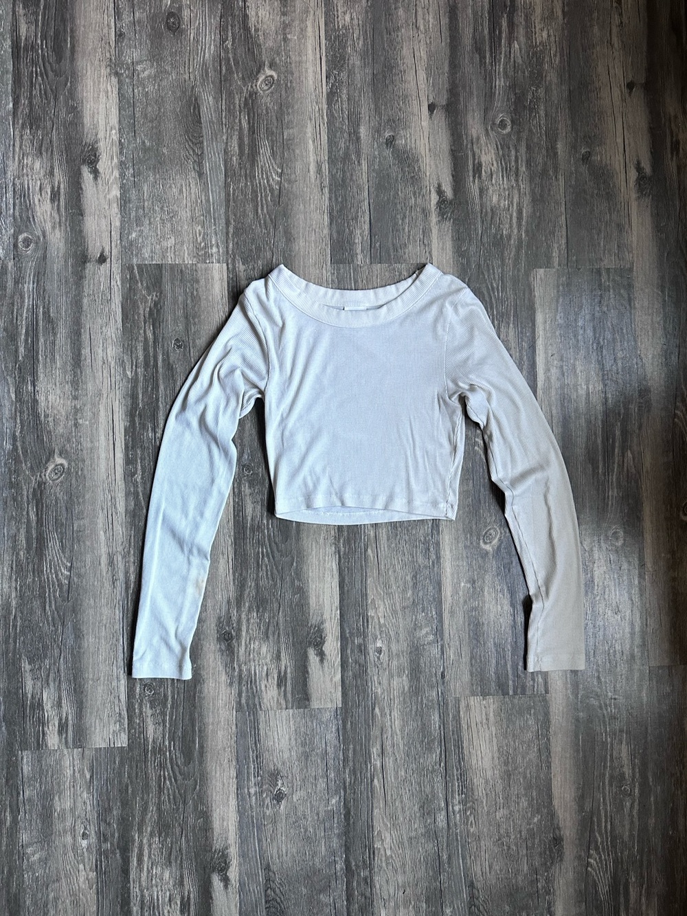 Pink Victoria Secret Long Sleeve Crewneck Cropped Top Women’s Size X-Small